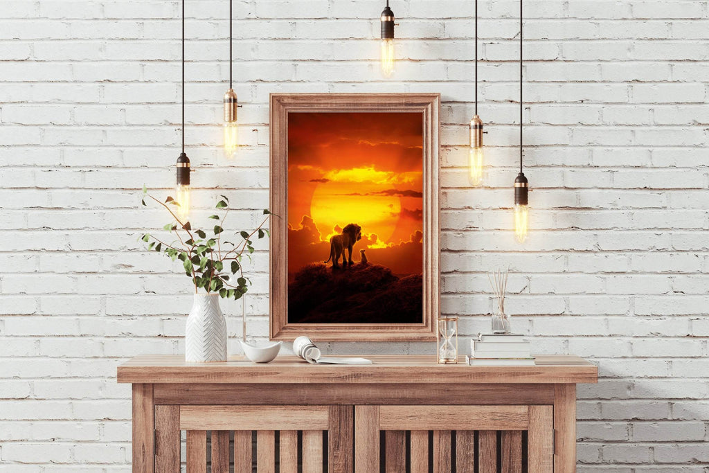 THE LION KING into Sunset Wall Art - beink online art store
