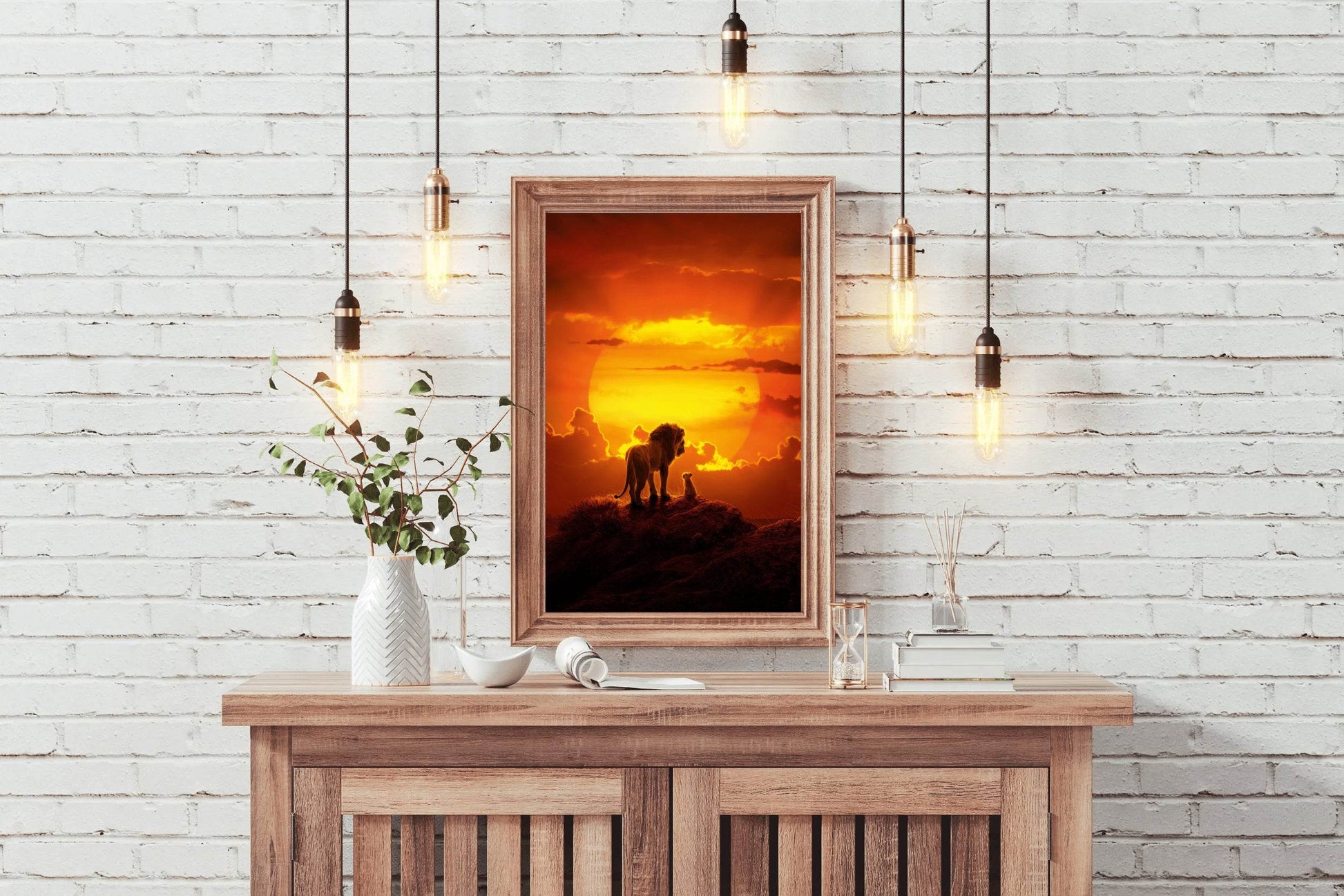 THE LION KING into Sunset Wall Art - beink online art store