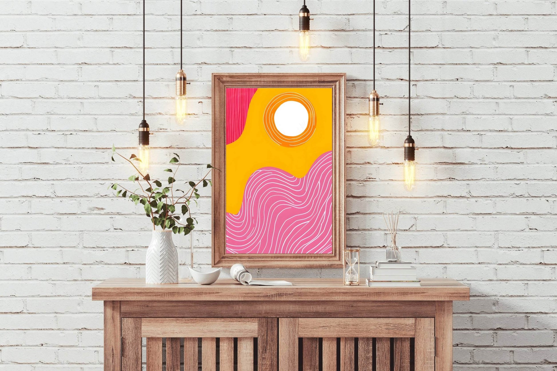 Geometric Lines Painting Digital Art - beink online art store