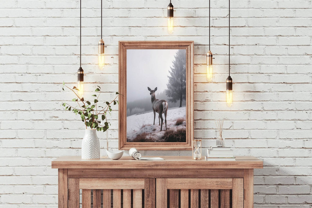 Red Deer Animal Wall Art - beink online art store