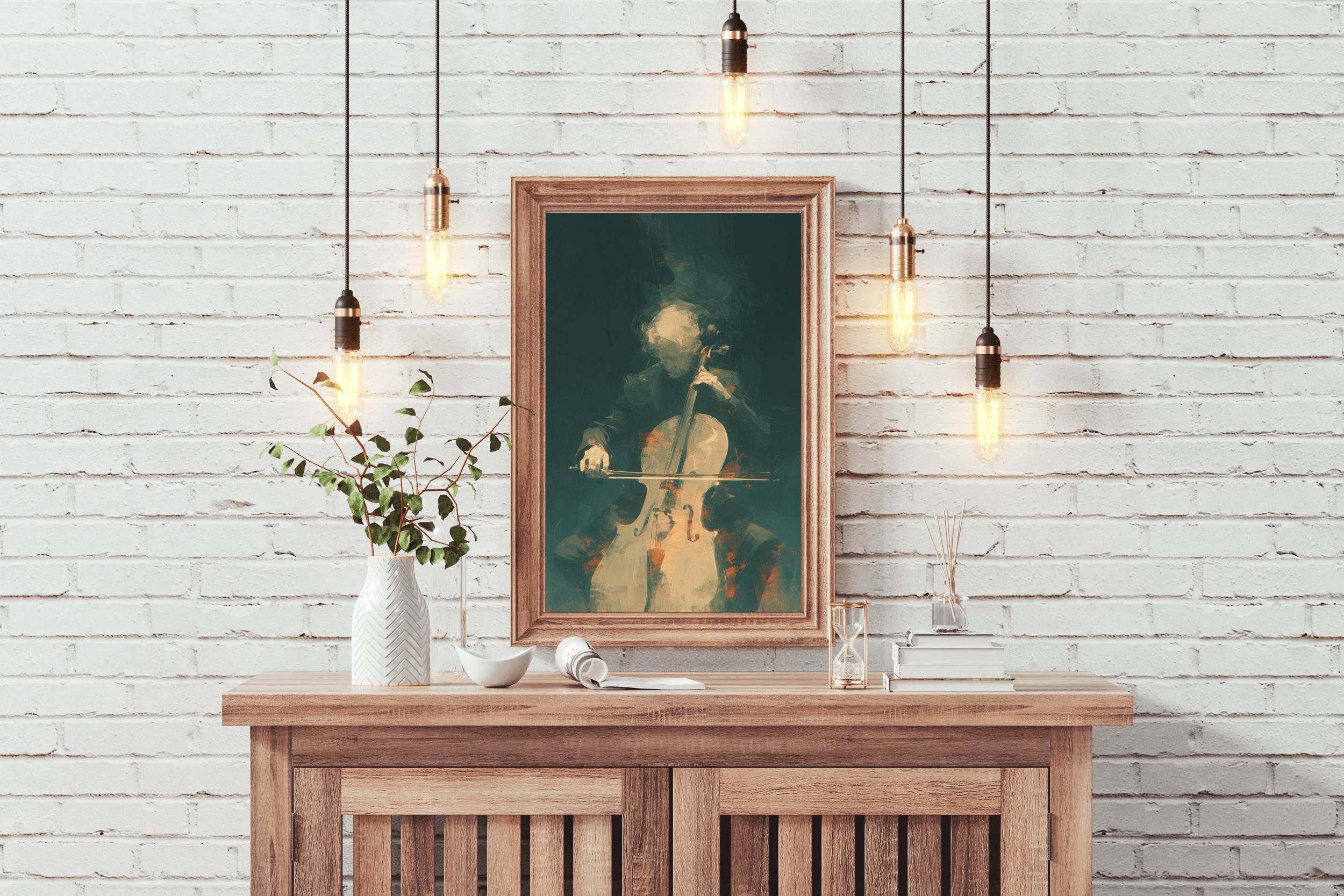 Christopher Lee Playing The Cello Wall Art - beink online art store