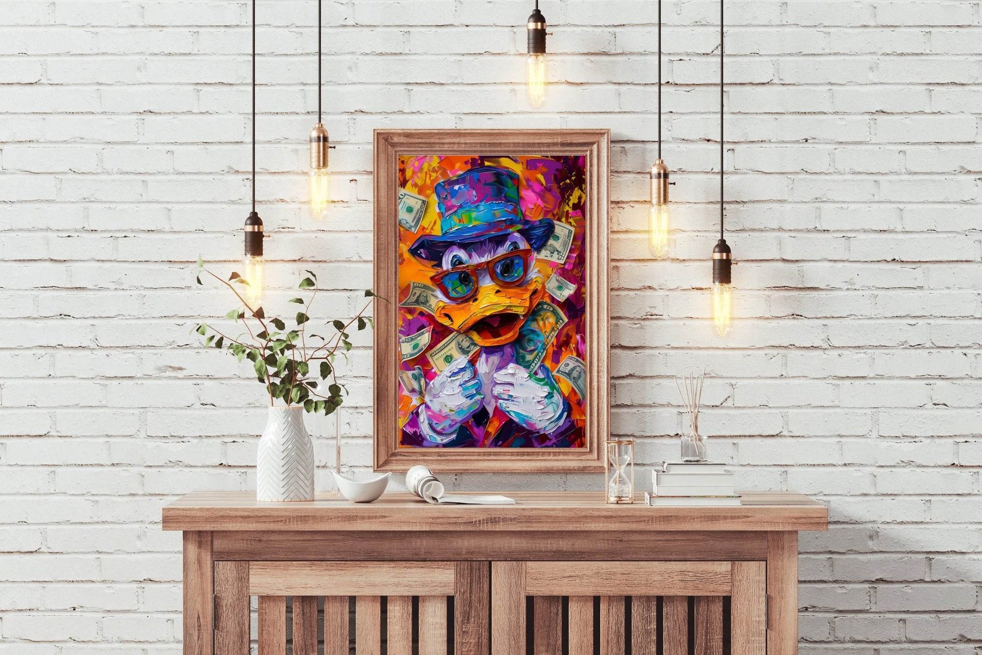 McDuck Surrounded by Money Wall Art - beink online art store
