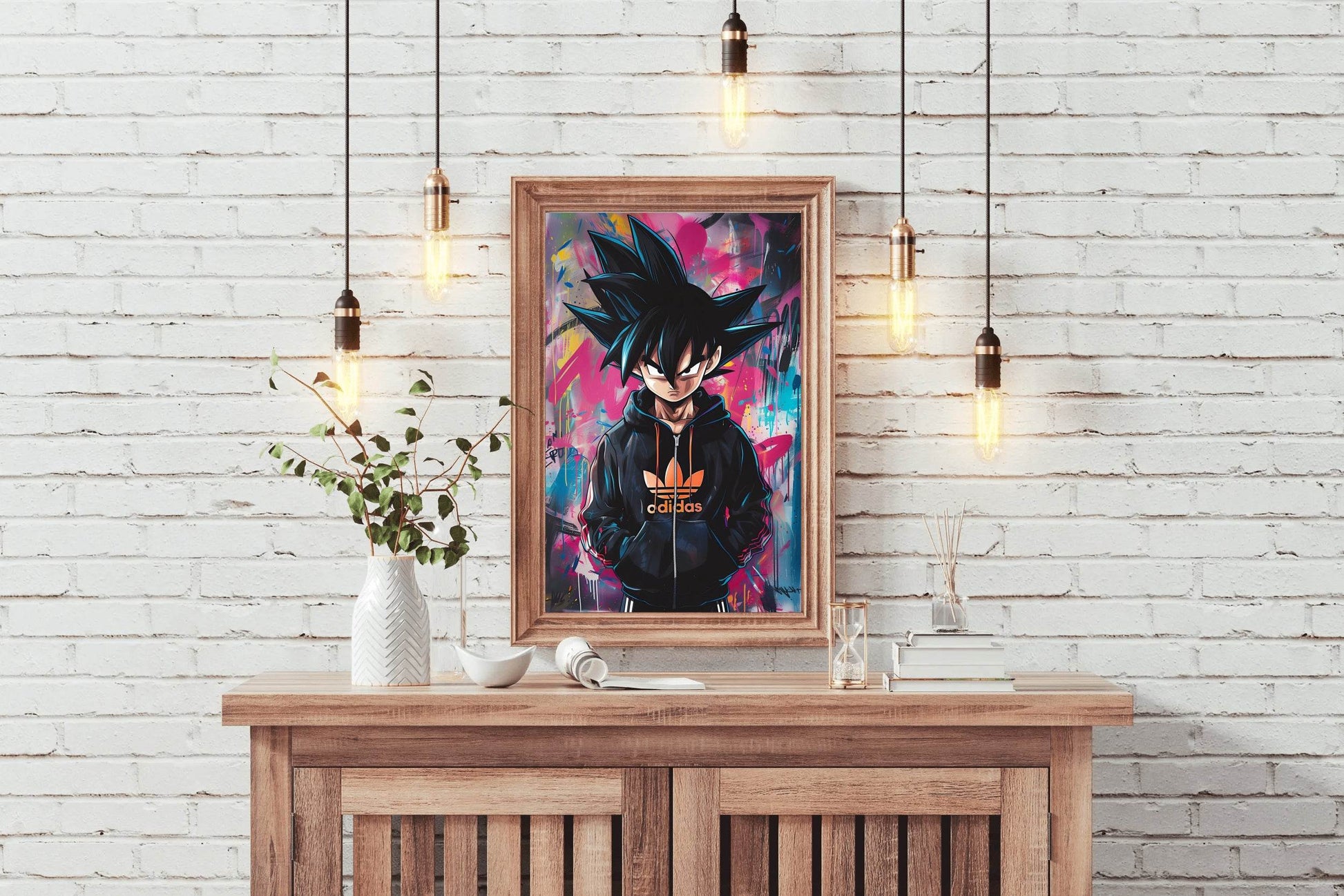 Black Goku Anime Wall Art - beink online art store