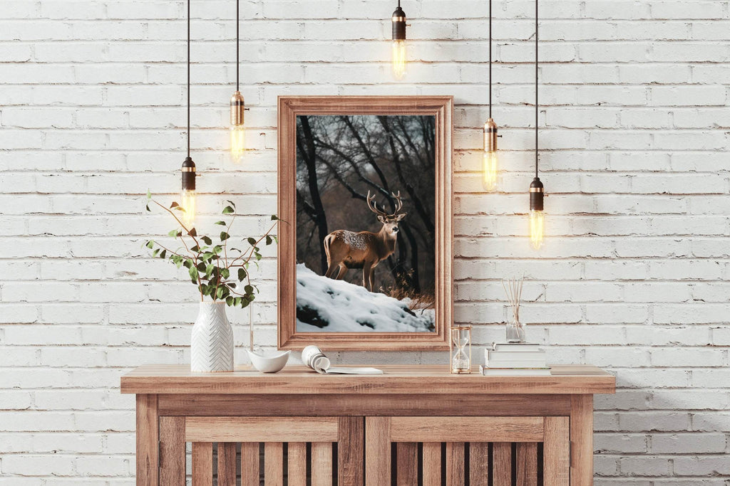 Bactrian Deer Animal Wall Art - beink online art store