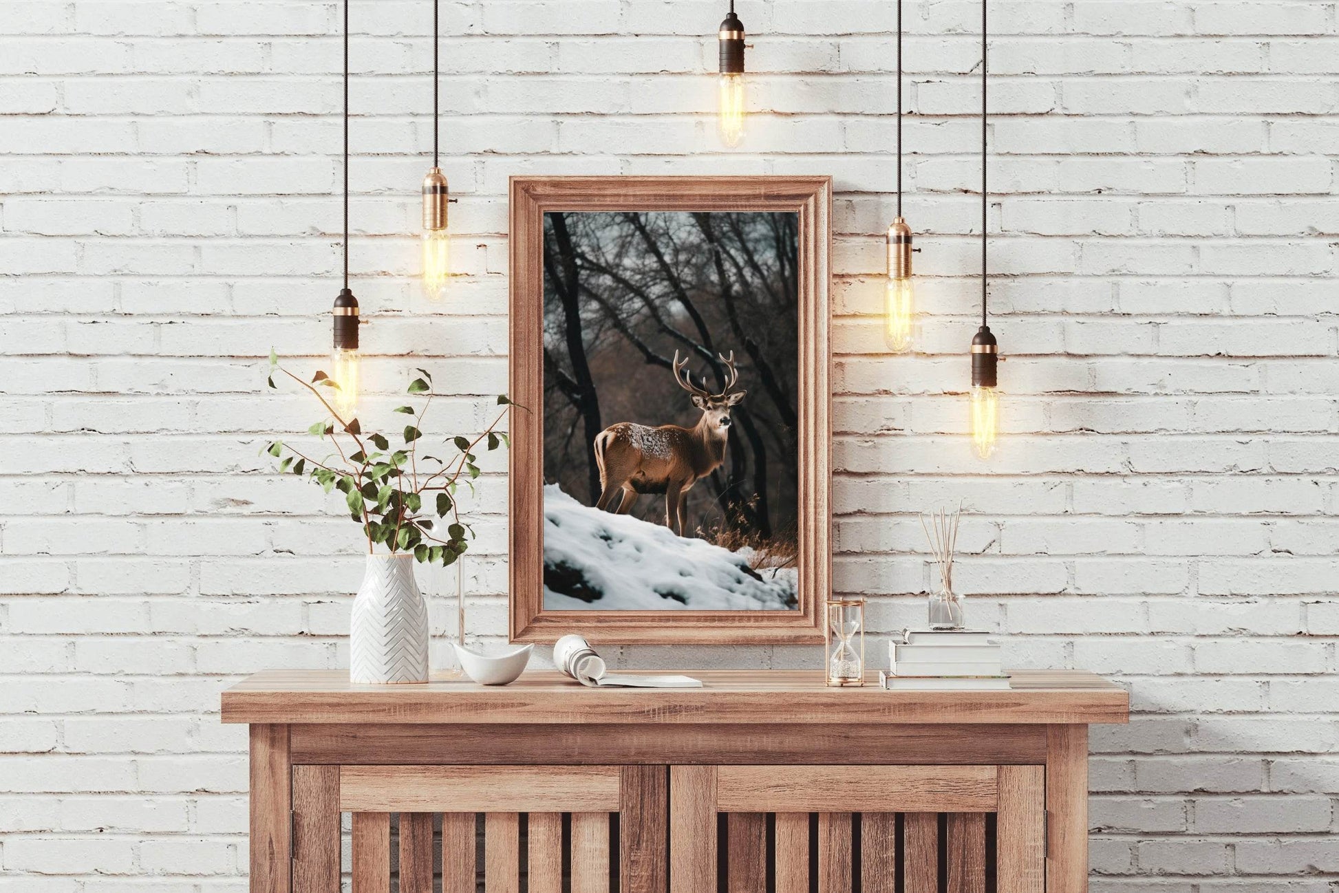 Bactrian Deer Animal Wall Art - beink online art store