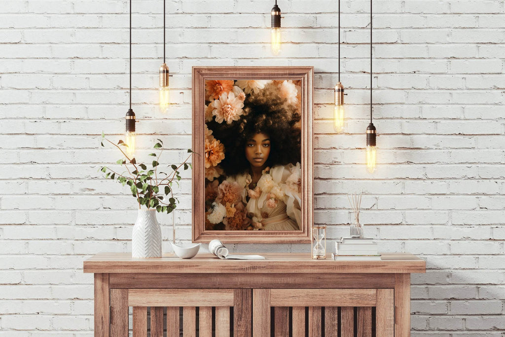 A Woman Among Flowers Wall Art - beink online art store