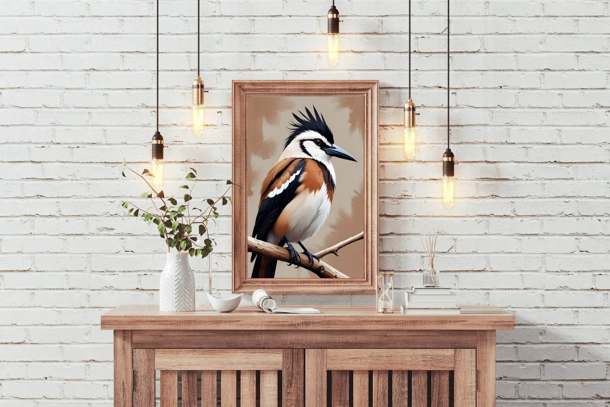 Watercolor Painting of Jay Bird Wall Art - beink online art store