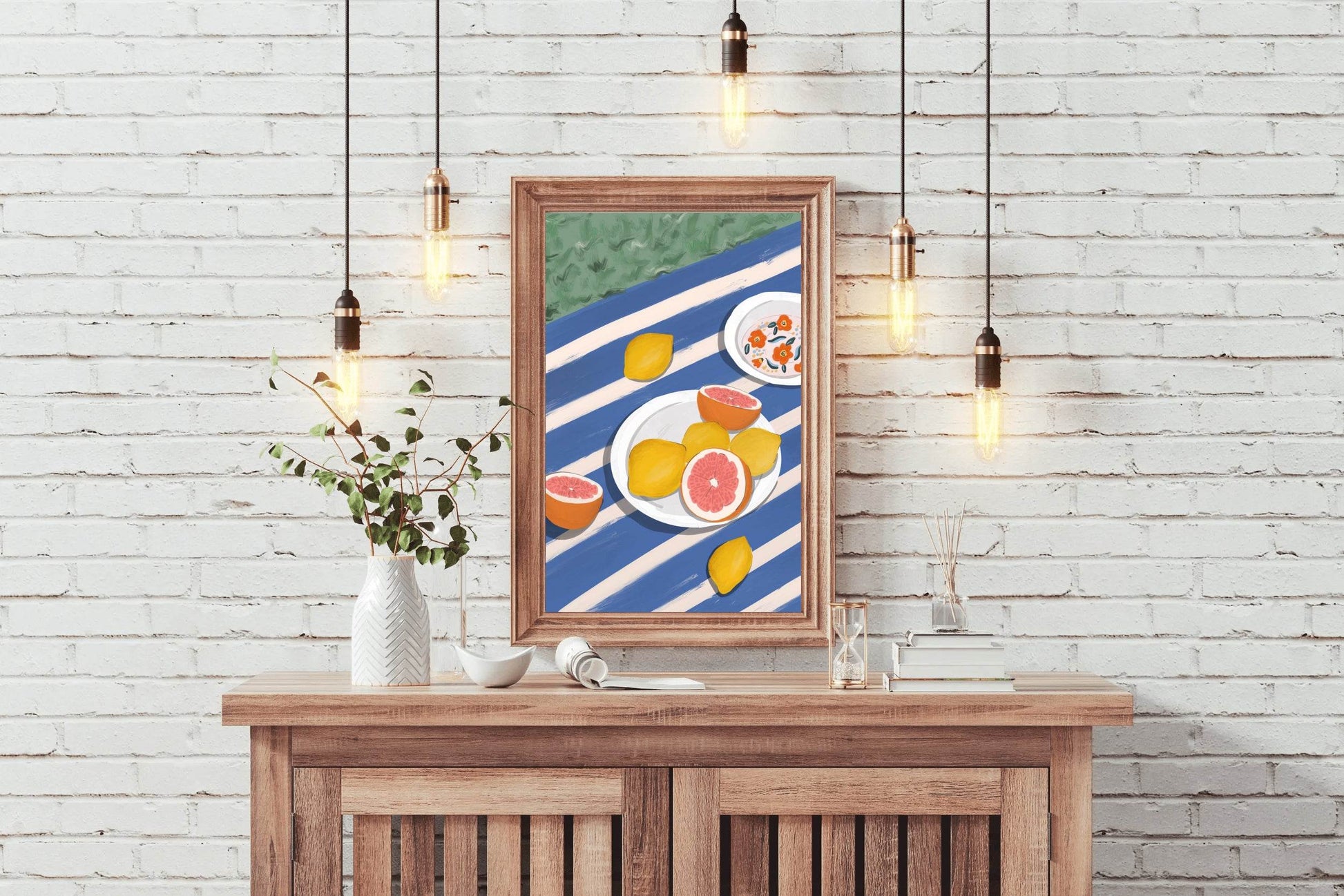 Plate of Lemon And Orange Wall Art - beink online art store