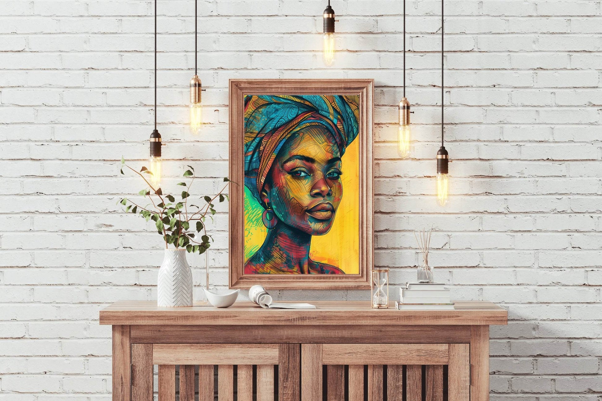 African Woman Canvas Wall Art - beink online art store