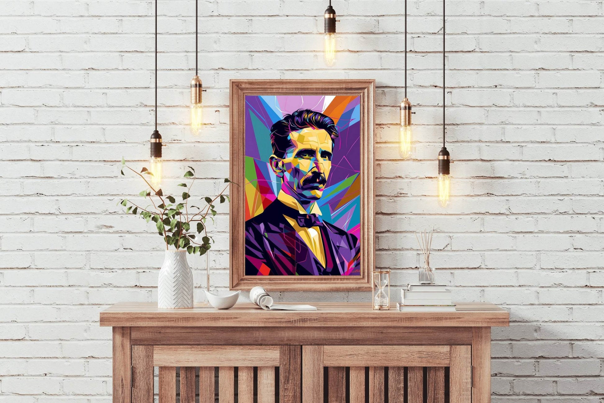 Energy in Color The Spirit of Nikola Tesla Wall Art - beink online art store