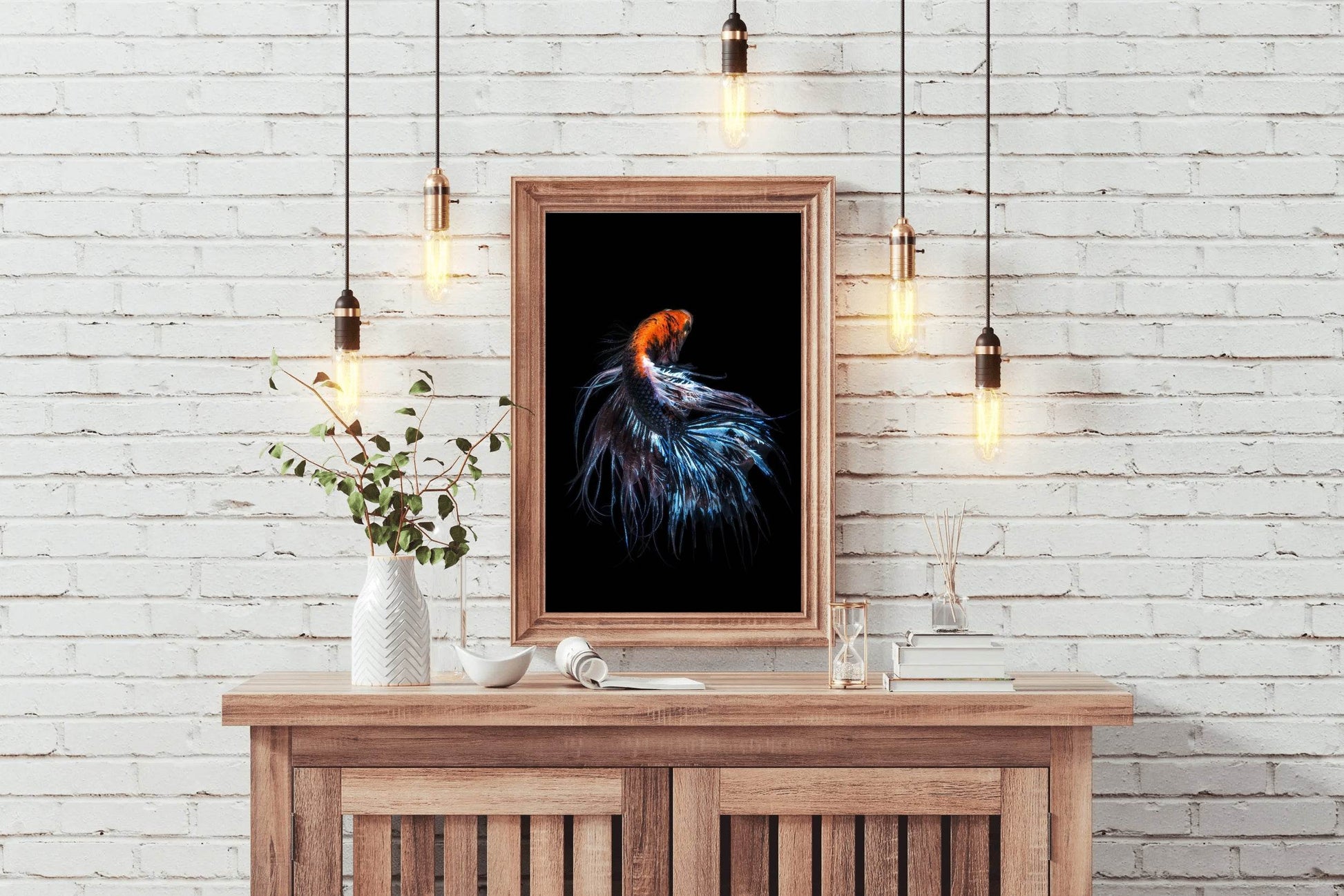 Siamese Fighting Fish Animal Wall Art - beink online art store