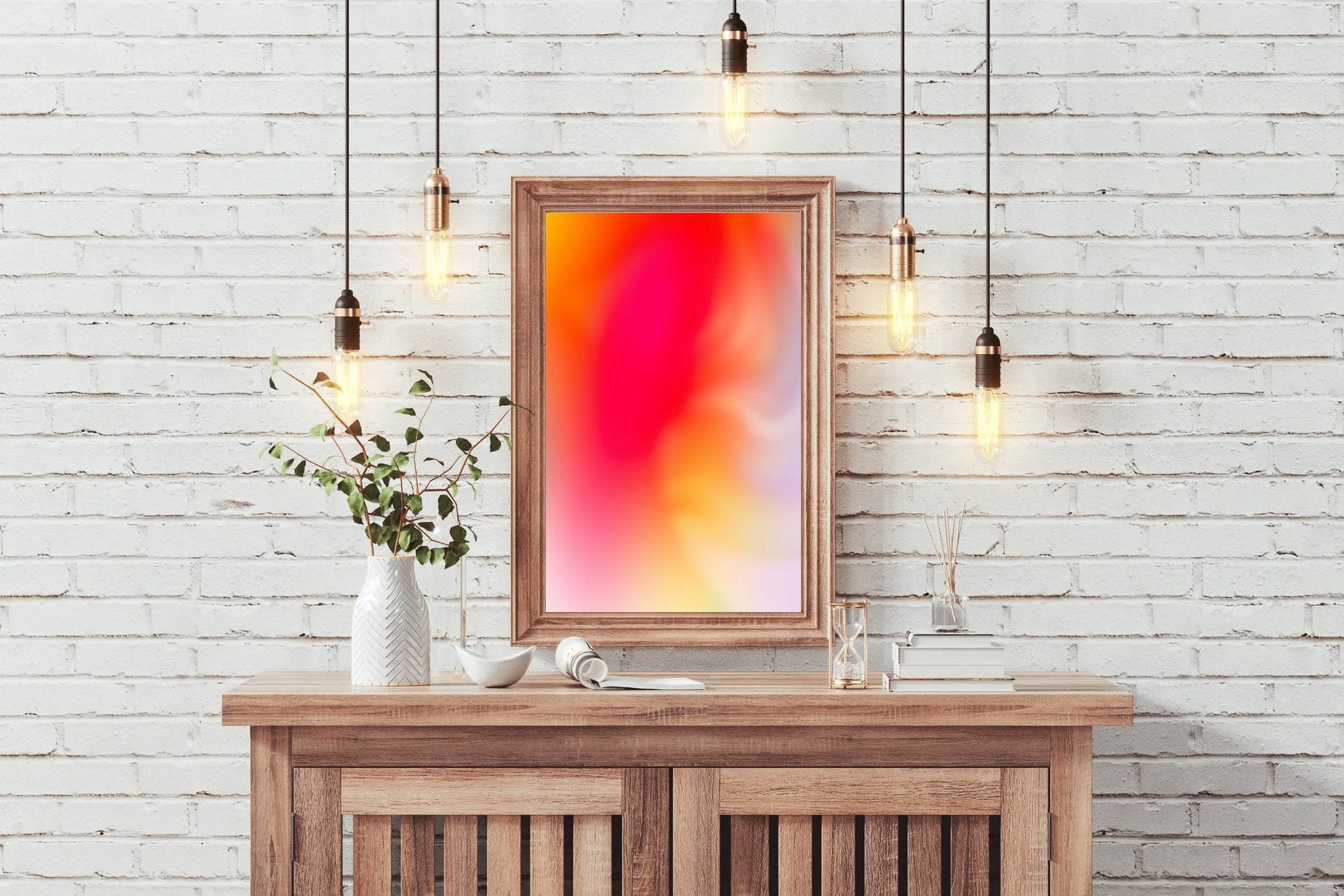 Fire Color Background Abstract Wall Art - beink online art store