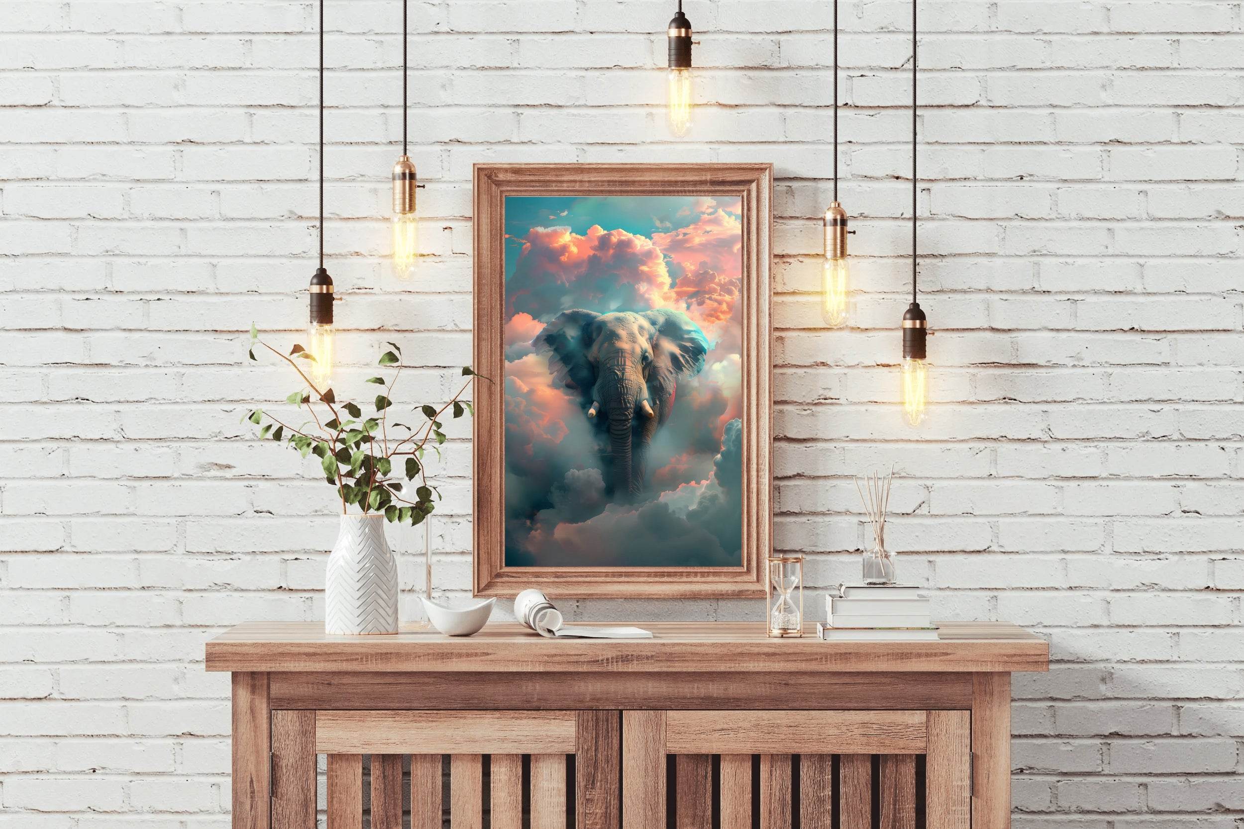 Painting of Fantasy Elephant Wall Art - beink online art store