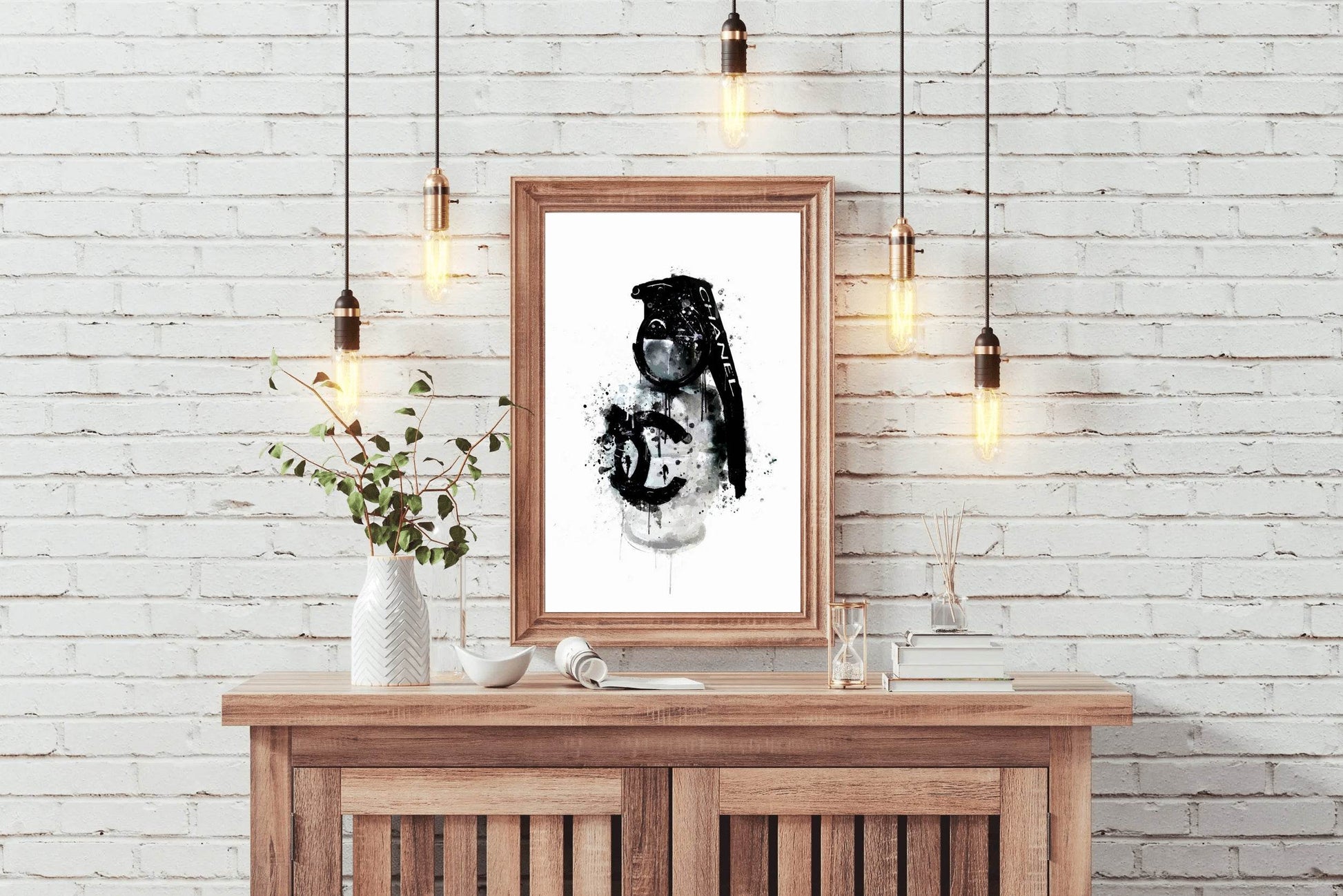 Spray Paint Chanel Logo - Chanel Chaos Wall Art - beink online art store