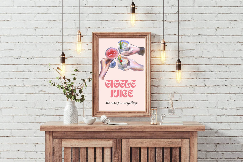 Giggle Juice Wall Art - beink online art store