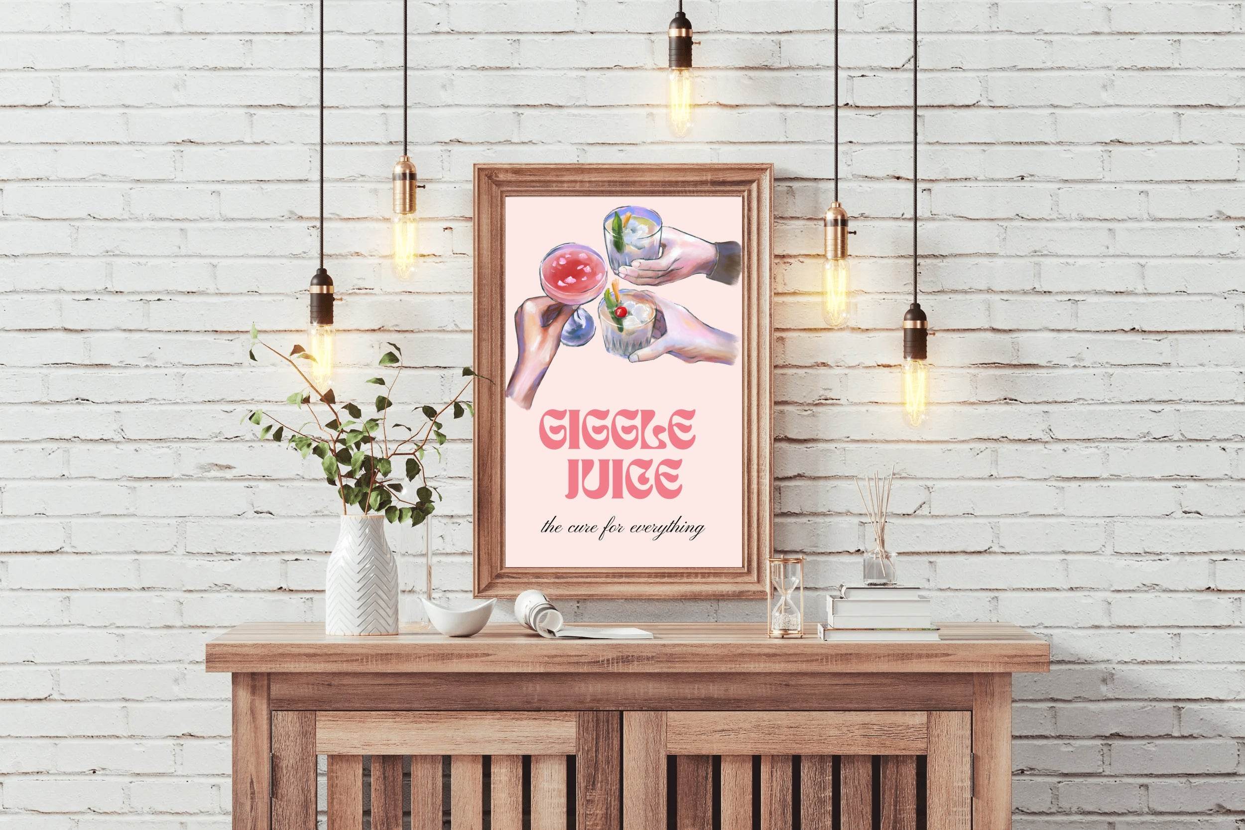 Giggle Juice Wall Art - beink online art store