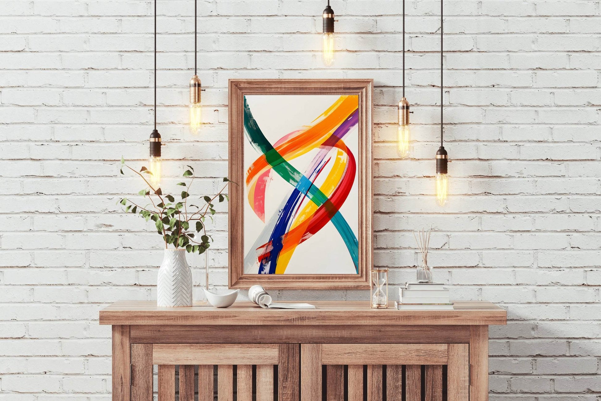 Neon Current Canvas Digital Art - beink online art store