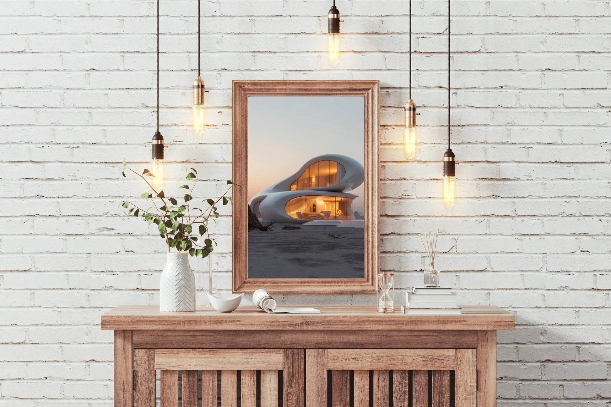 Modern architecture sketch Wall Art - beink online art store