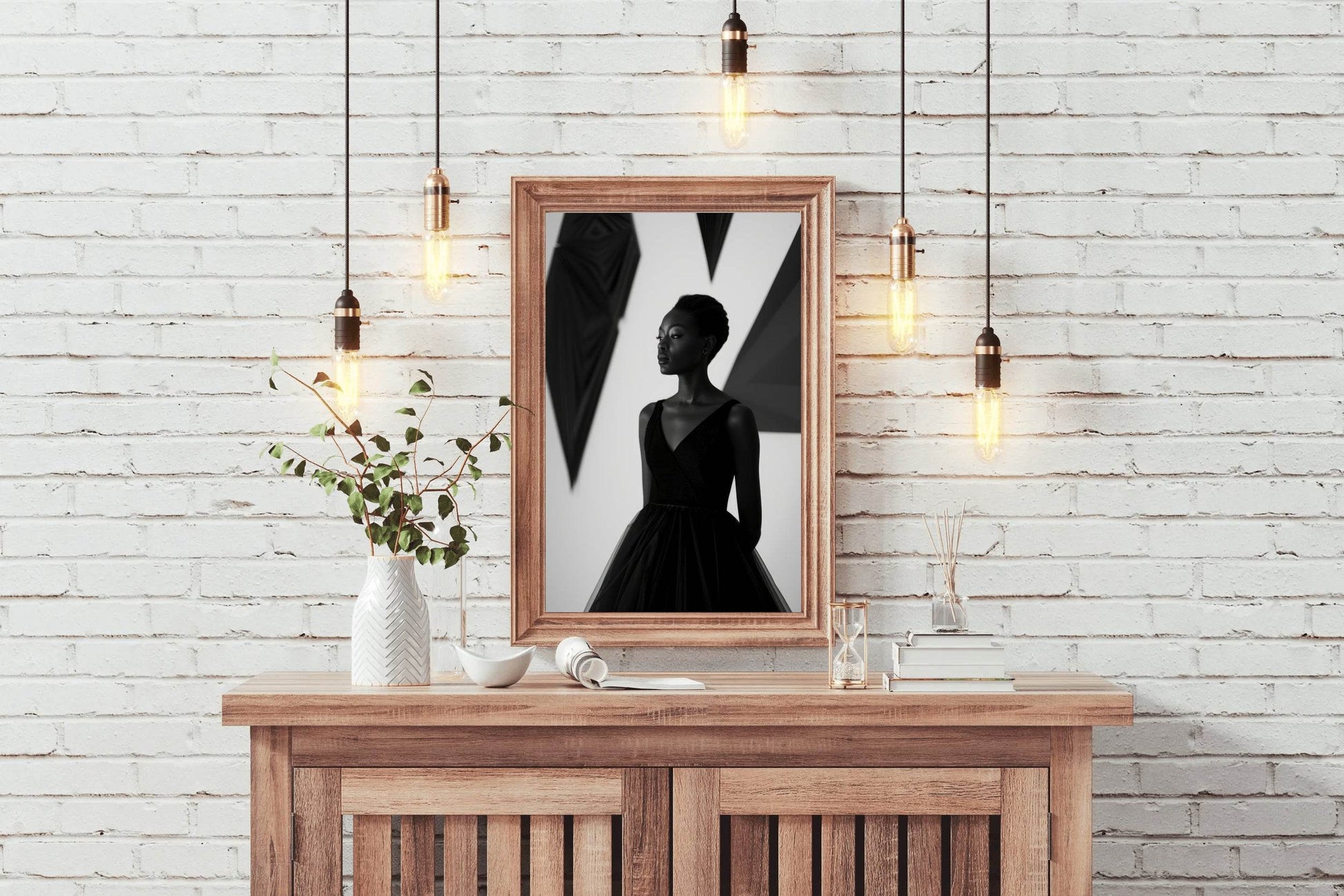 Black-White Portrait Of African Woman Wall Art - beink online art store