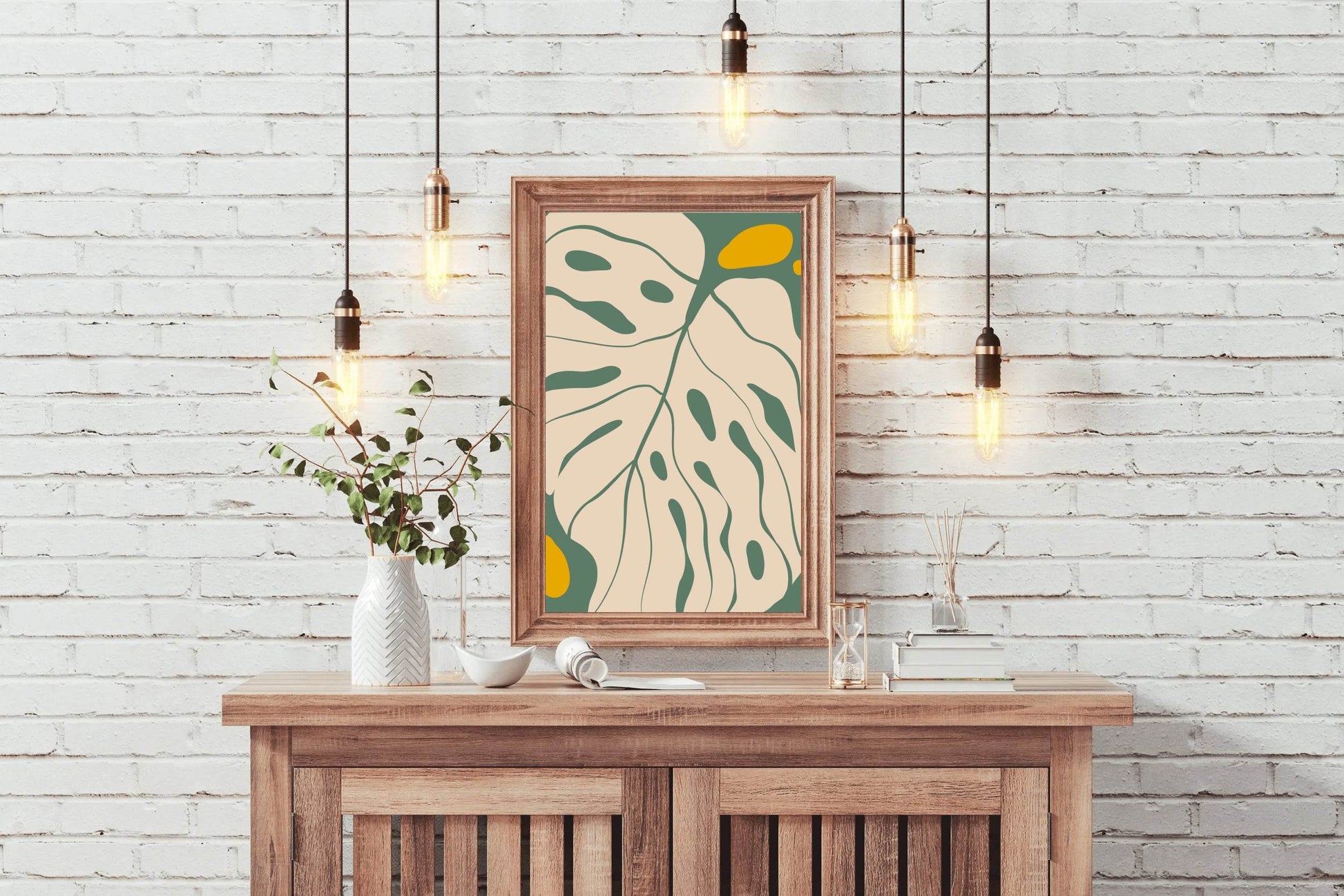 Big Leaf of Monstera Plant Wall Art - beink online art store