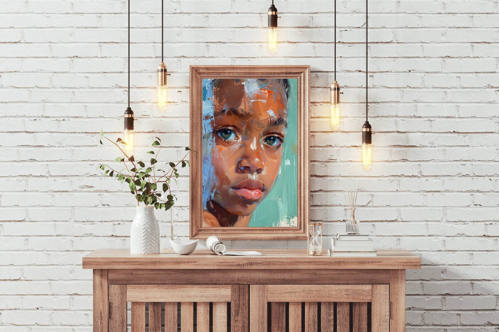 Black Girl Face Wall Art - beink online art store
