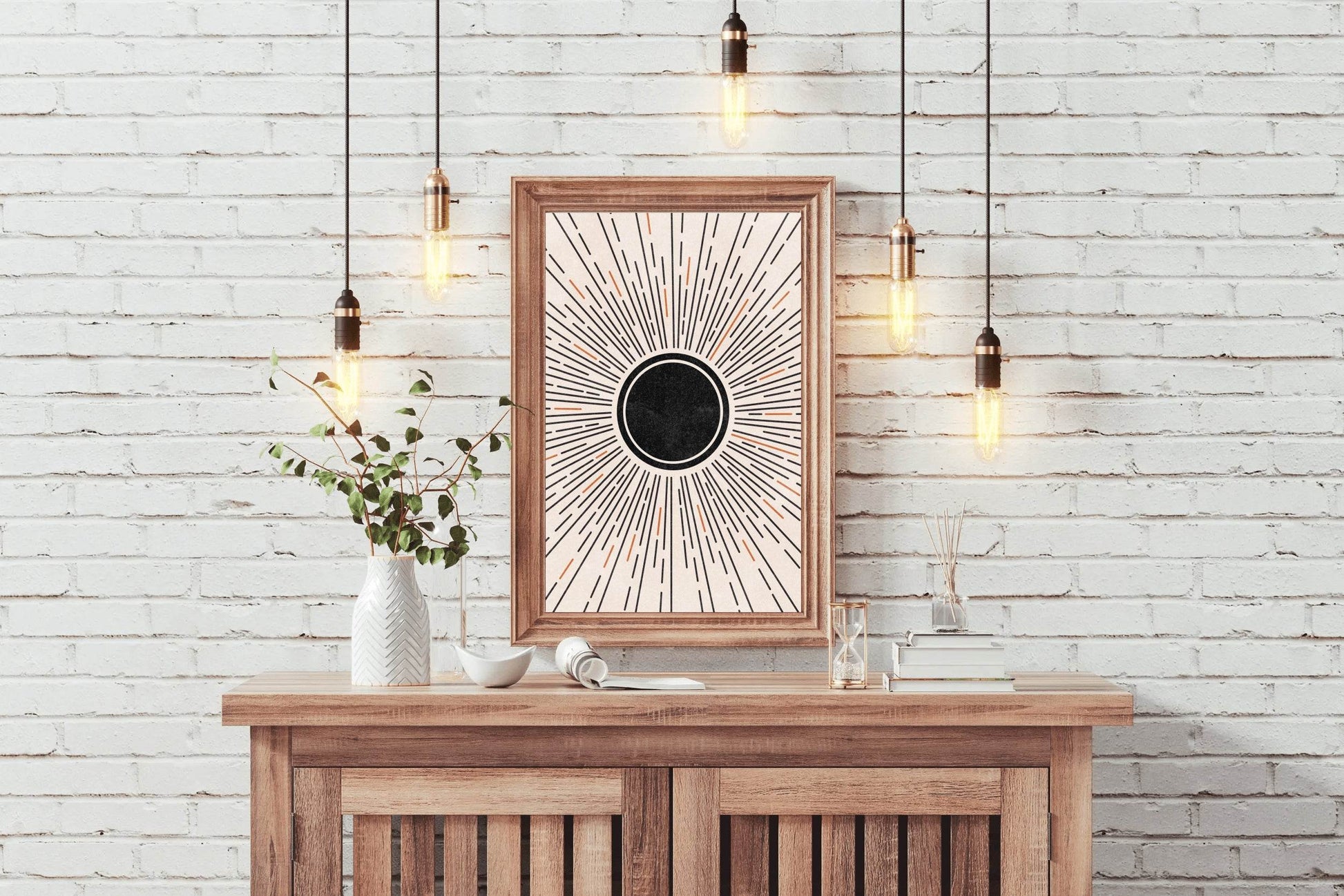 Painting The Colored Rays of The Sun Wall Art - beink online art store