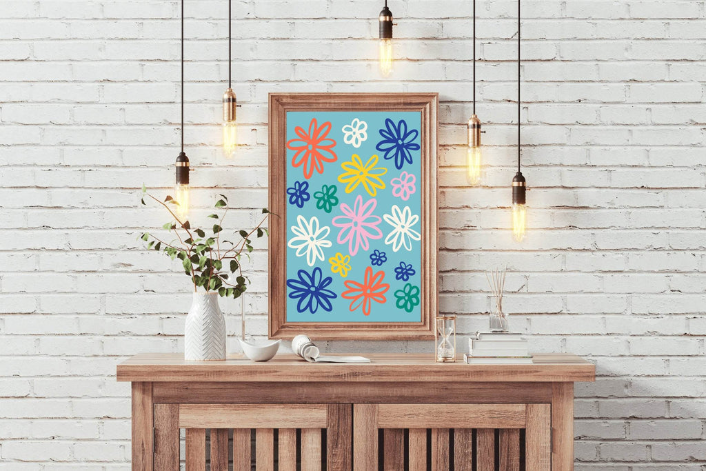 Painting The Leaves of The Spoon Flower Wall Art - beink online art store