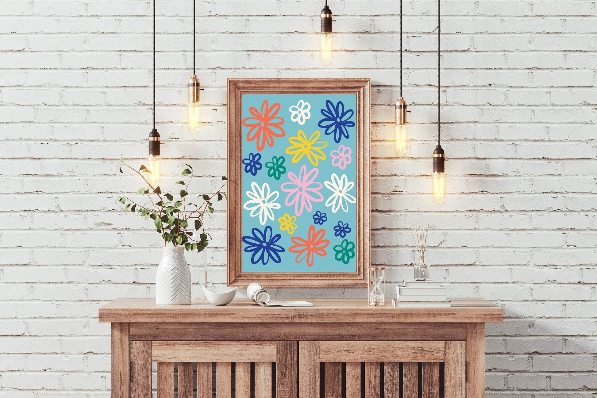 Painting The Leaves of The Spoon Flower Wall Art - beink online art store