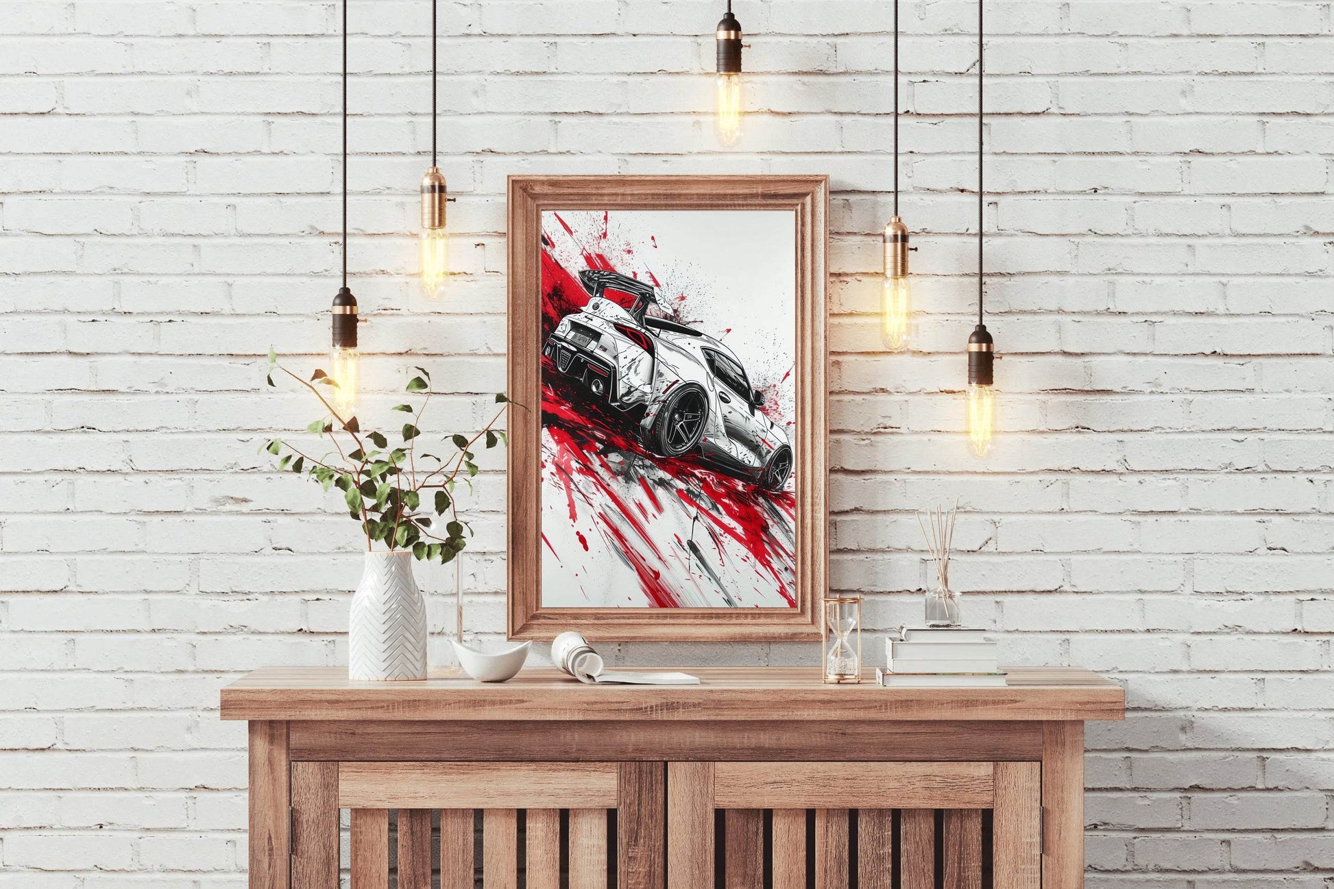 Drift Toyota GR Supra Wall Art - beink online art store
