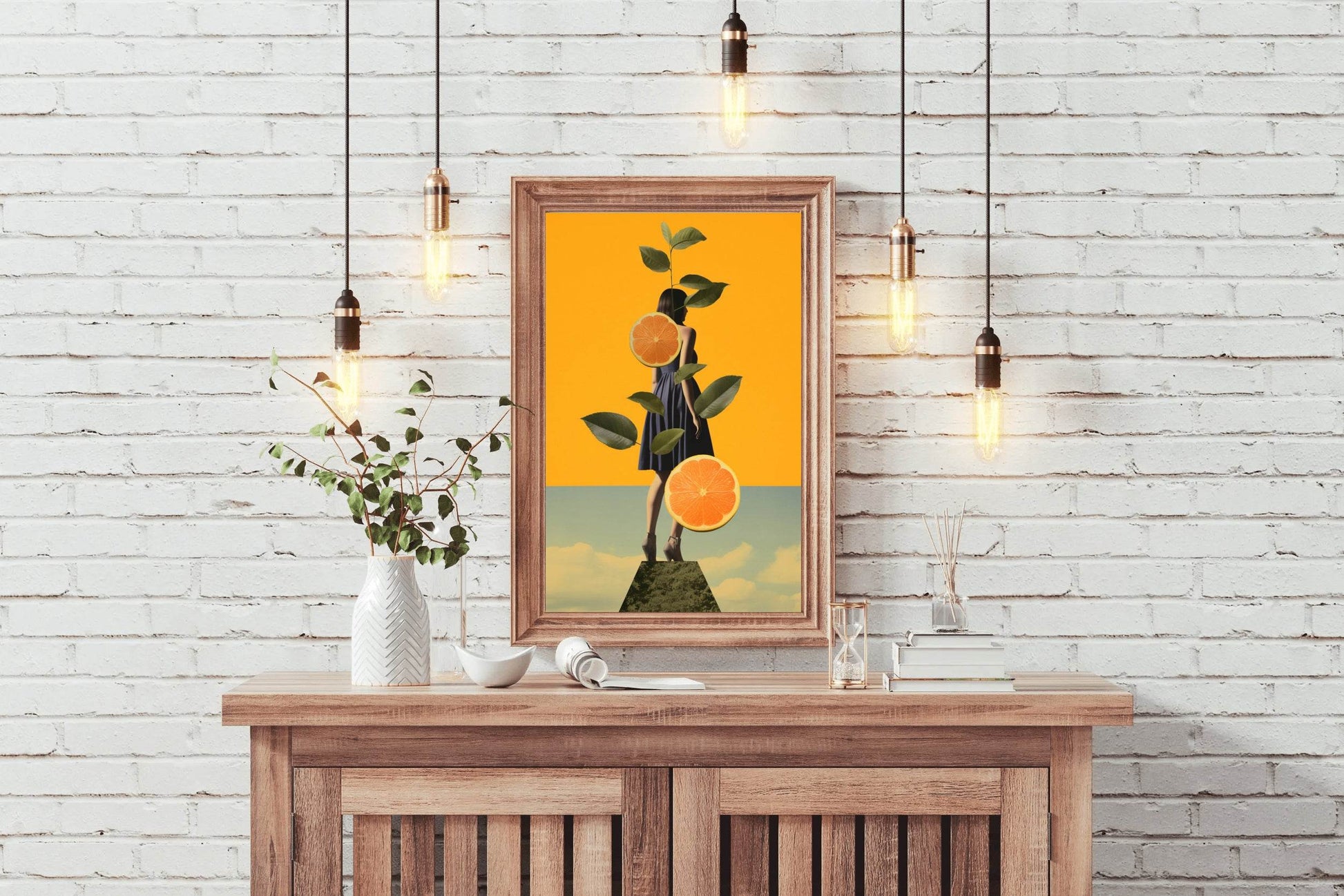 Modern Elegant Lady Abstract Wall Art - beink online art store