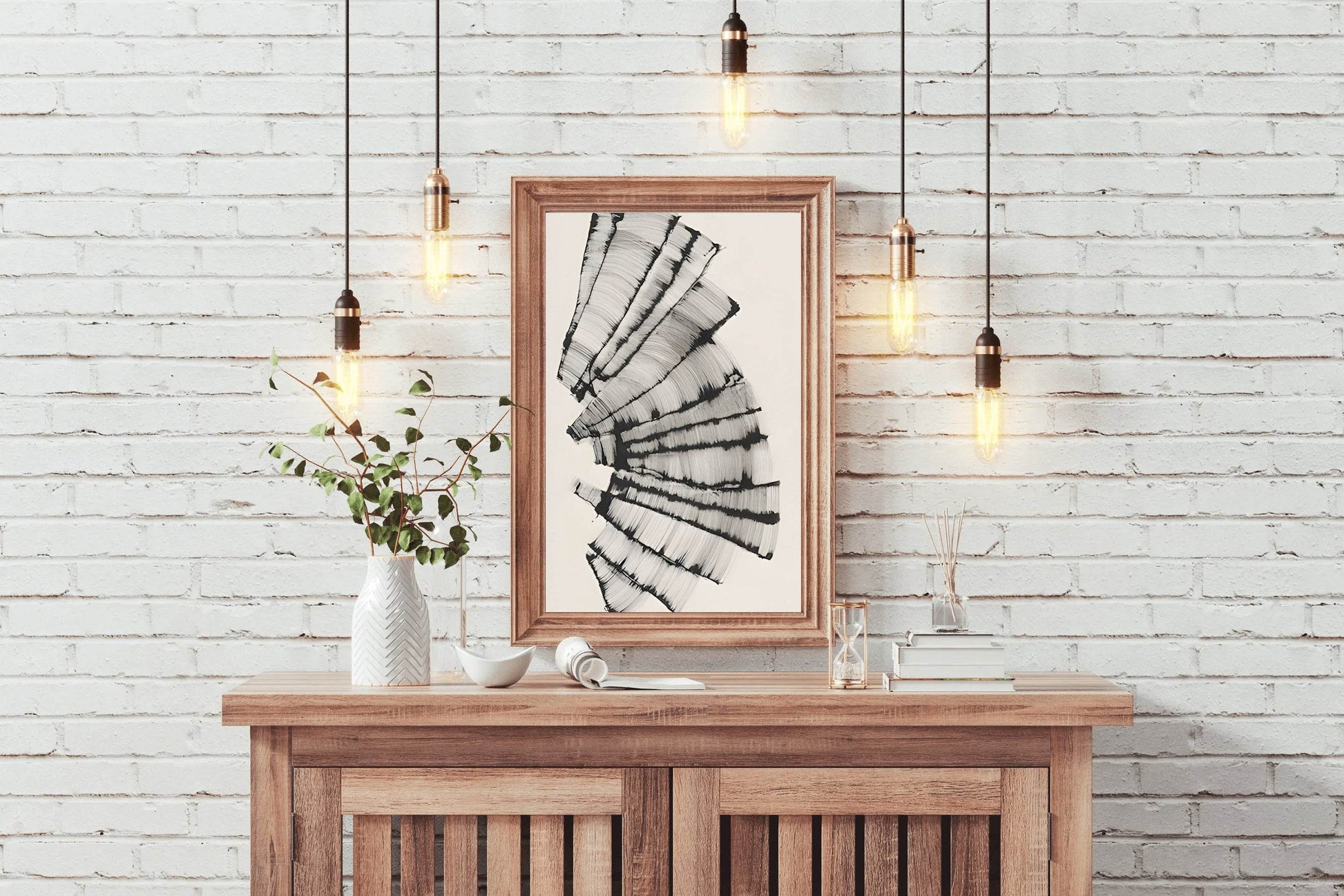 Abstract Fan Modern Wall Art - beink online art store