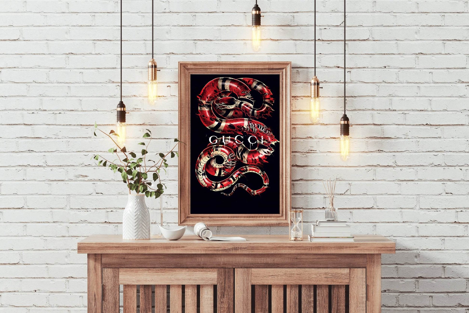 Gucci Red Snake Wall Art - beink online art store