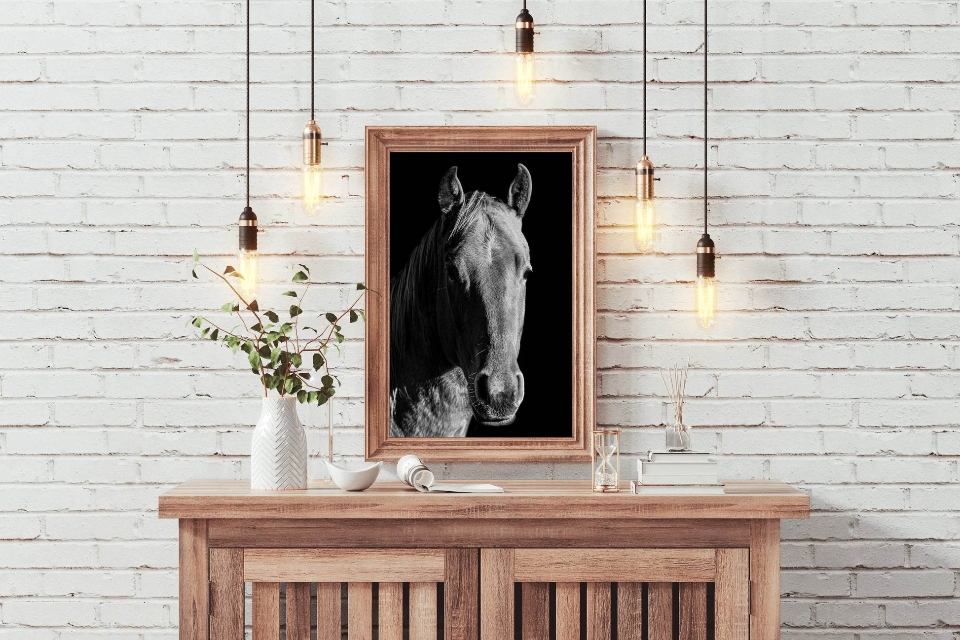 American Quarter Horse Black & White Wall Art - beink online art store