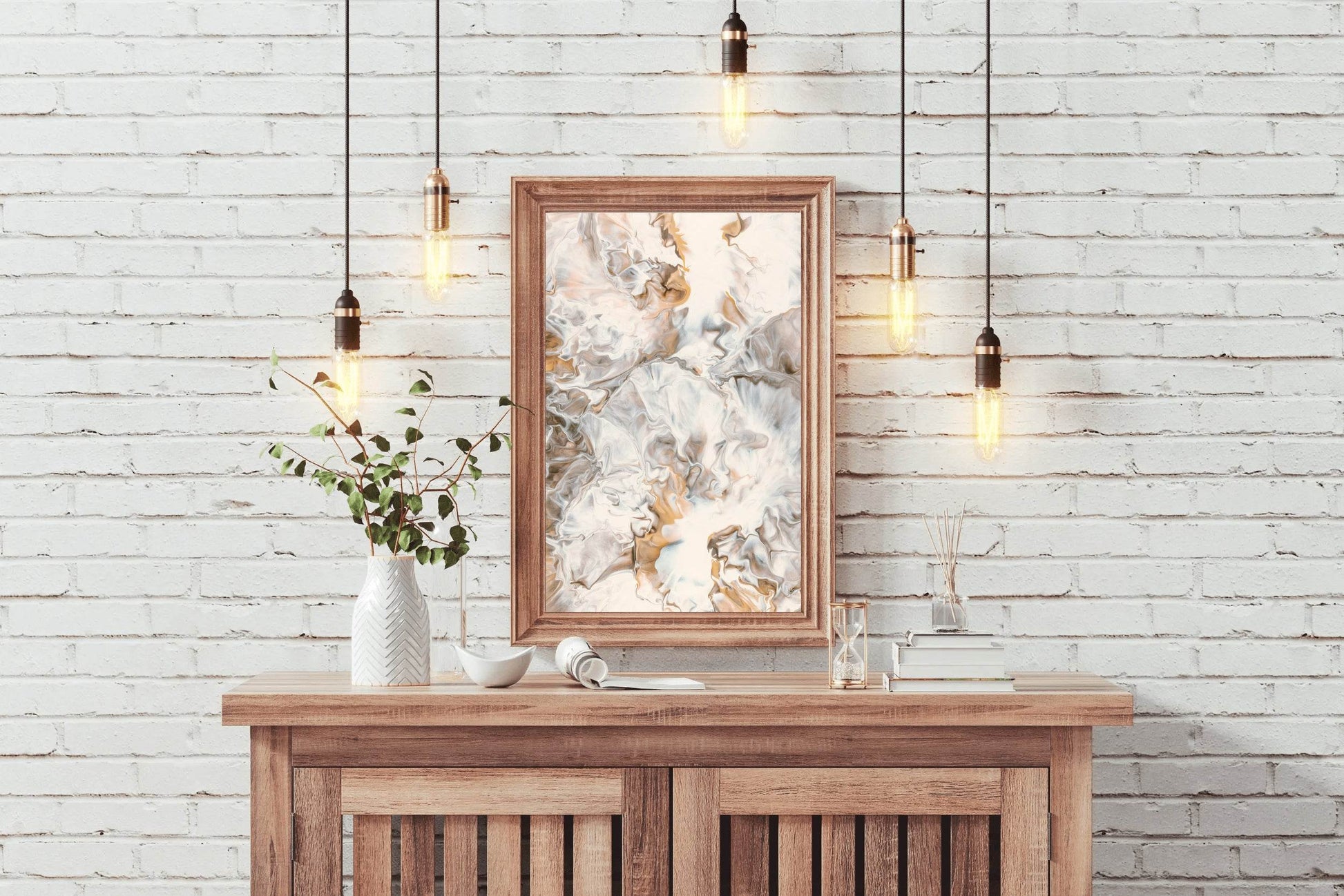 Fluid Oil Paint Modern Abstract Wall Art - beink online art store
