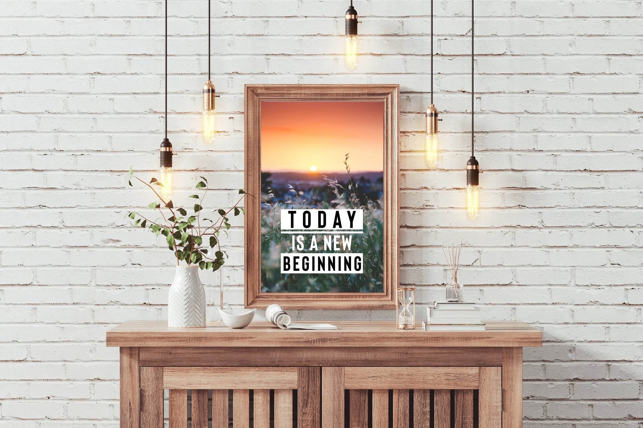 New Beginning Motivational Wall Art - beink online art store