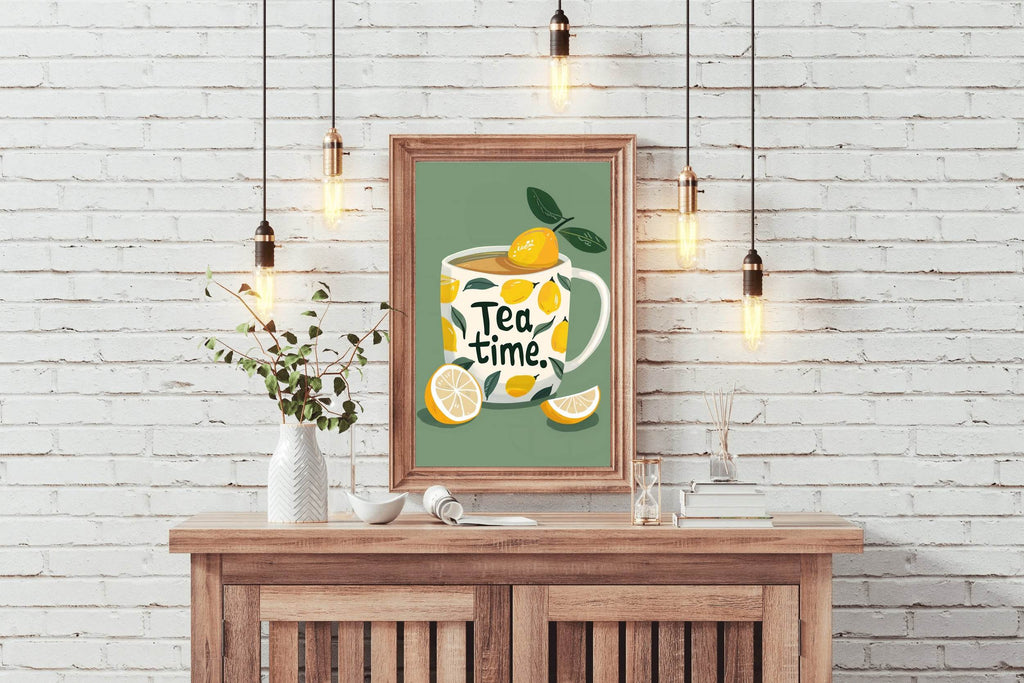 Painting of Tea Cup Wall Art - beink online art store