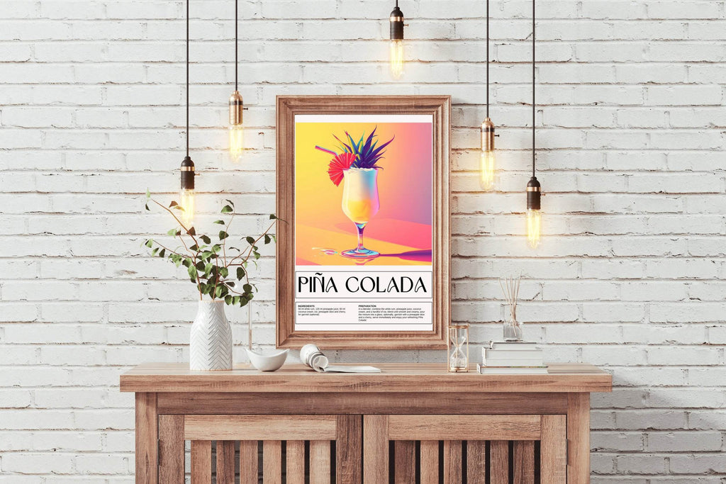 Pina Colada Cocktail Wall Art - beink online art store