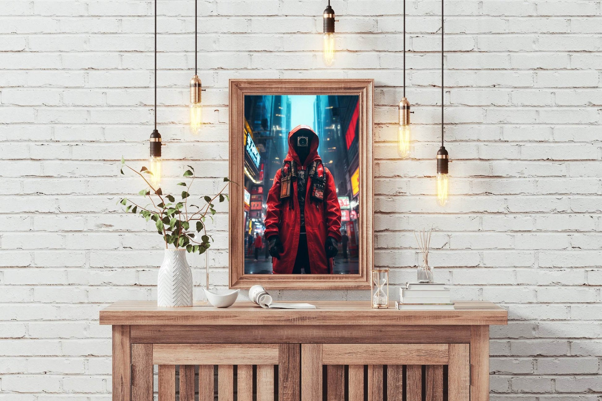 Cyberpunk Warrior Wall Art - beink online art store