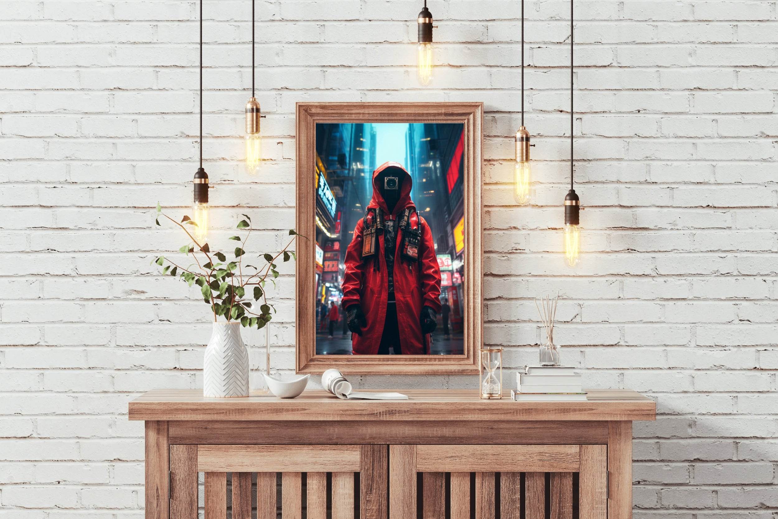 Cyberpunk Warrior Wall Art - beink online art store