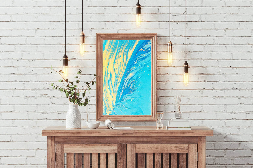 Water Waves Abstract Wall Art - beink online art store