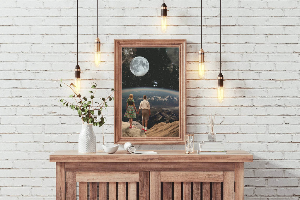 The View Of Space From A Couple Point of View Wall Art - beink online art store