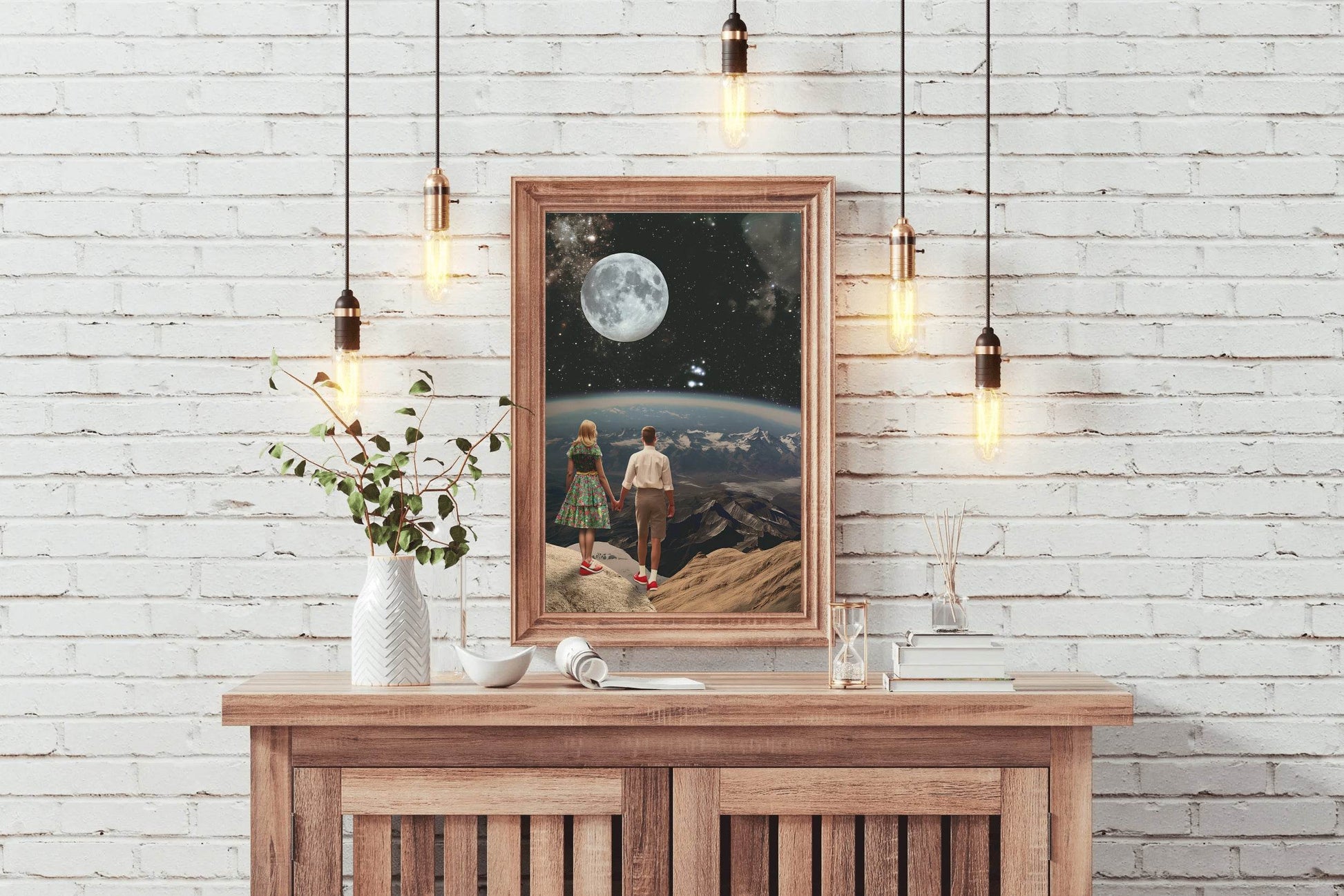 The View Of Space From A Couple Point of View Wall Art - beink online art store