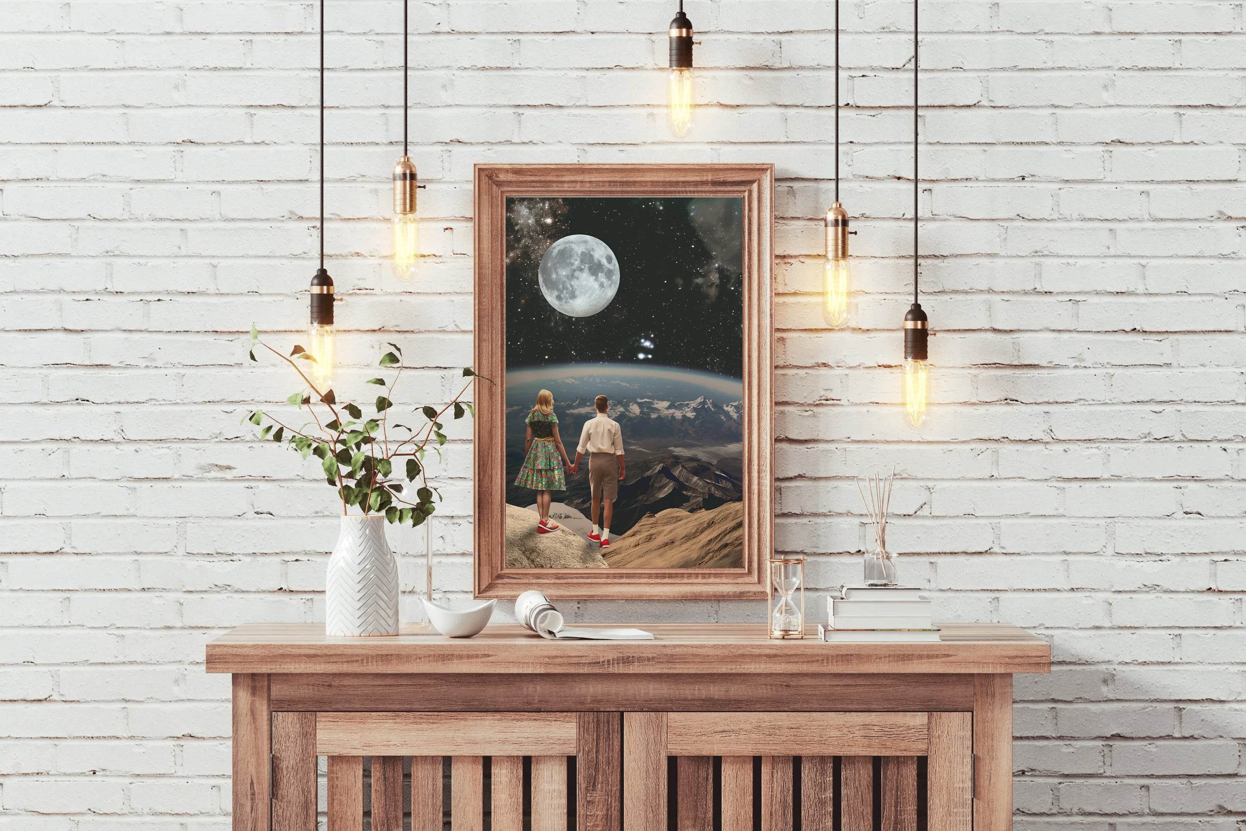 The View Of Space From A Couple Point of View Wall Art - beink online art store