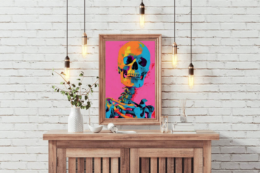 Skeleton Colorful Wall Art - beink online art store