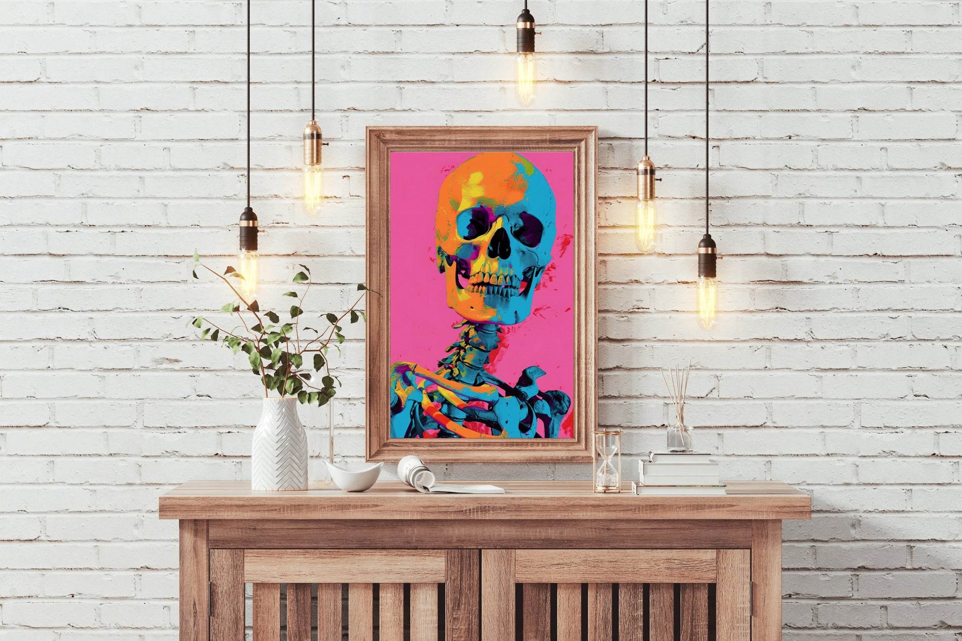 Skeleton Colorful Wall Art - beink online art store
