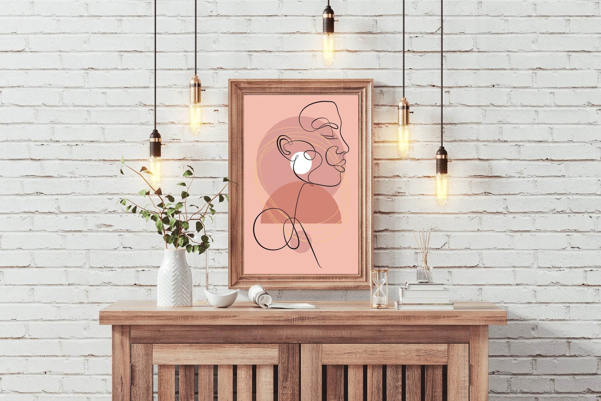 Portraiture in a Minimalist Style Wall Art - beink online art store