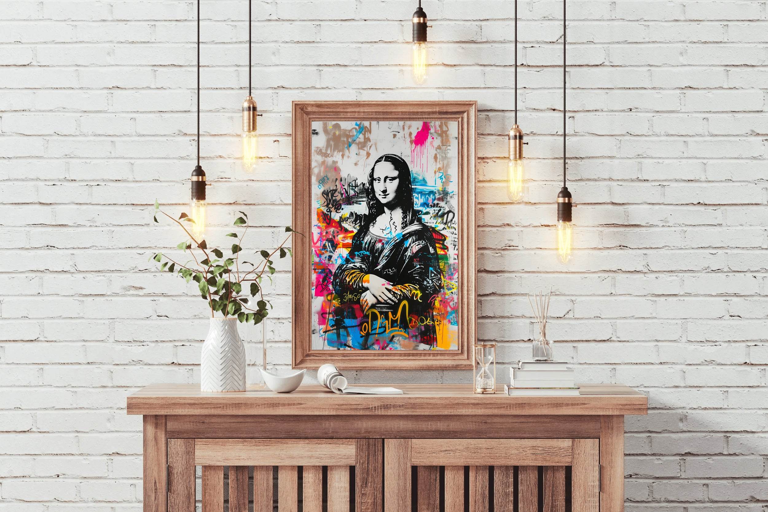Mona Lisa Graffiti Wall Art - beink online art store