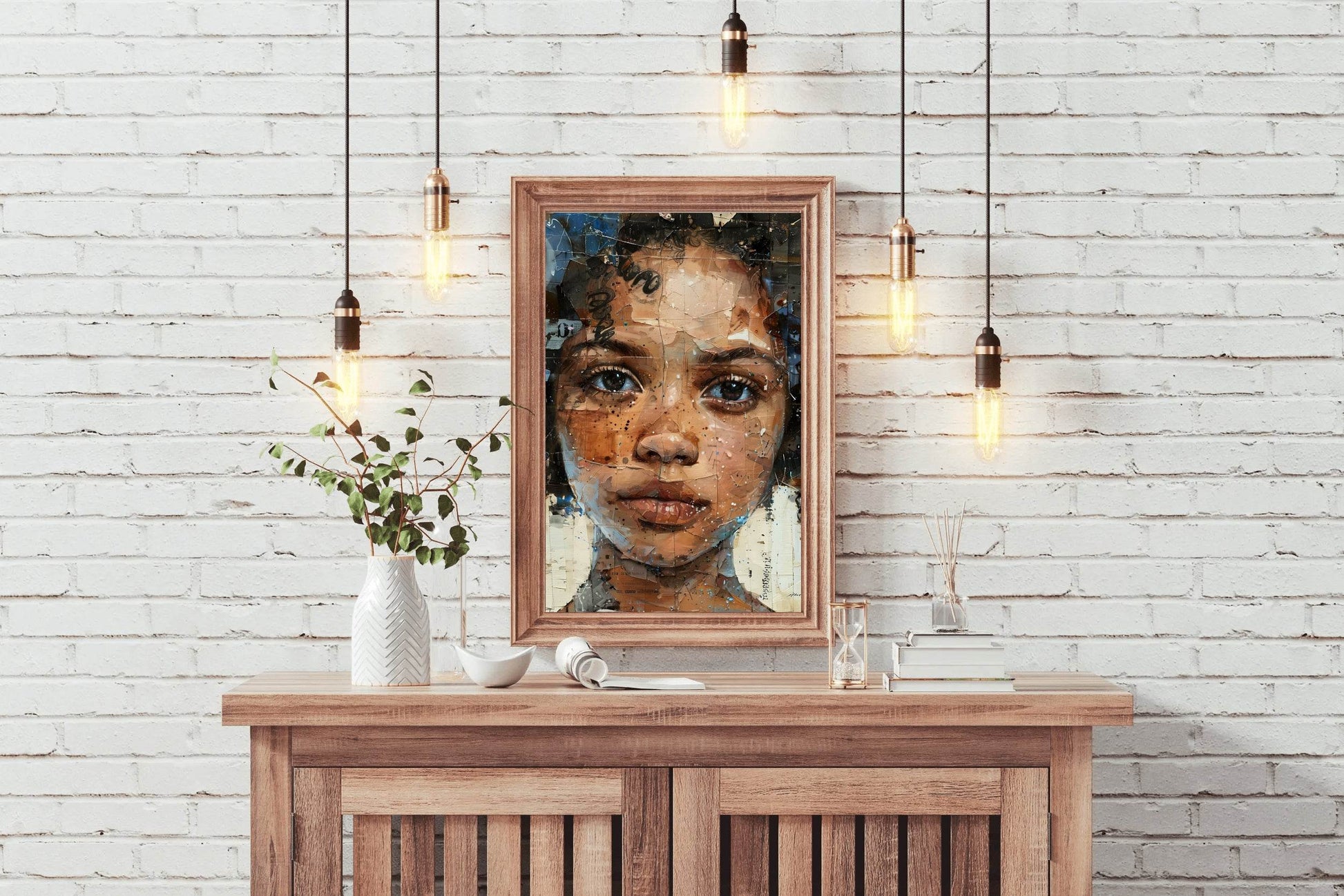 African Woman's Joyful Smile Wall Art - beink online art store