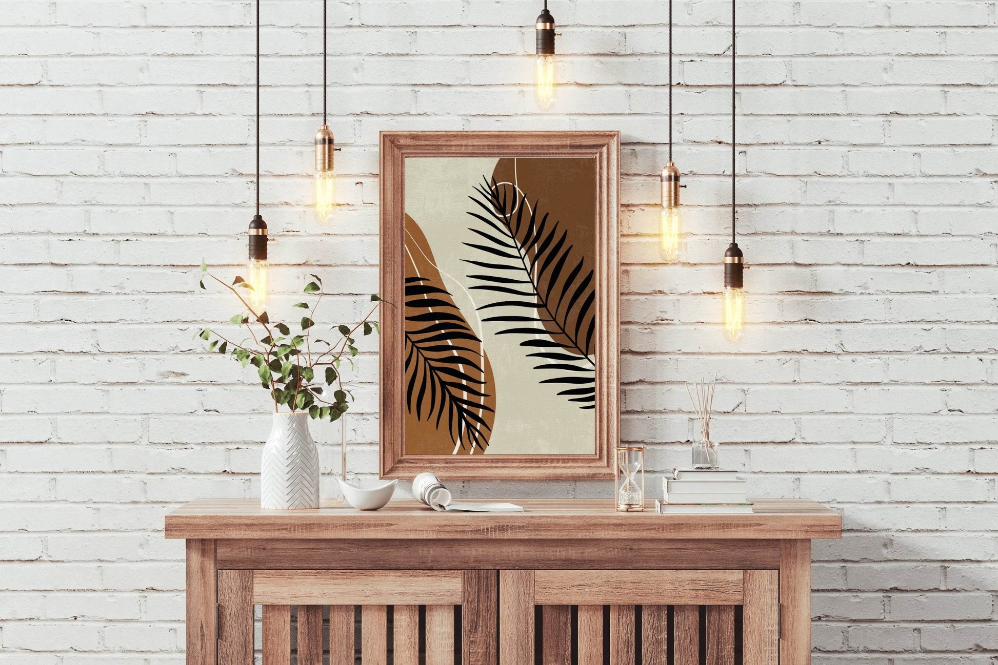 Broad and Large Leaves of The Fern Wall Art - beink online art store