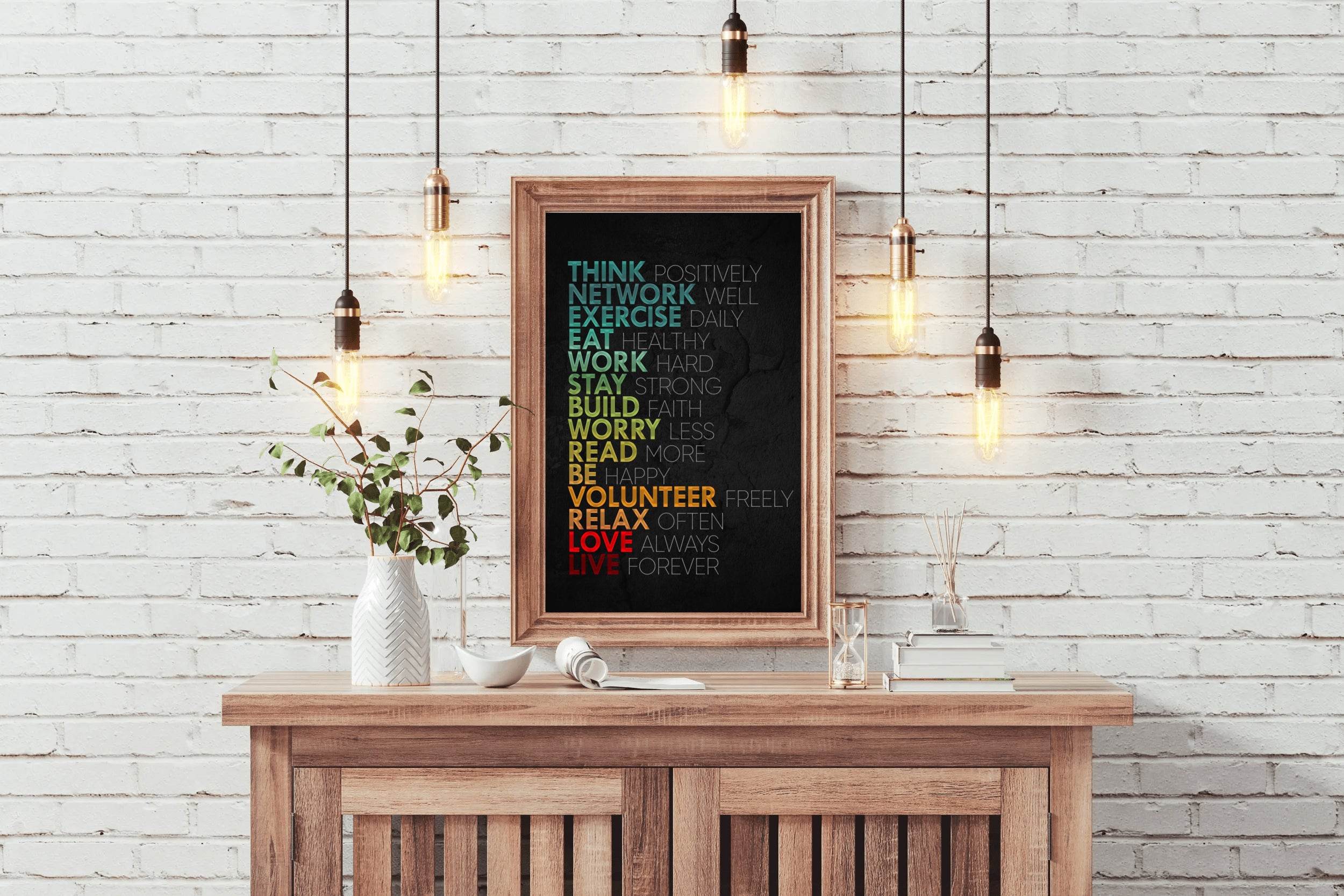 Life Hack Motivational Wall Art - beink online art store